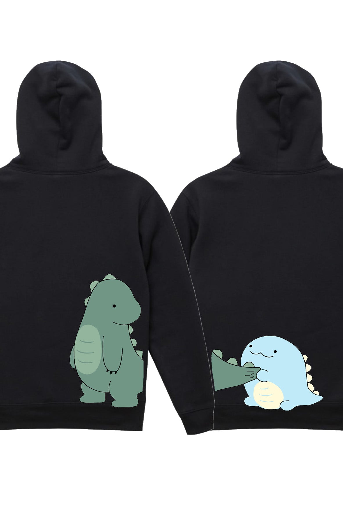 MIKINY PRE PÁR DINO - potlač
