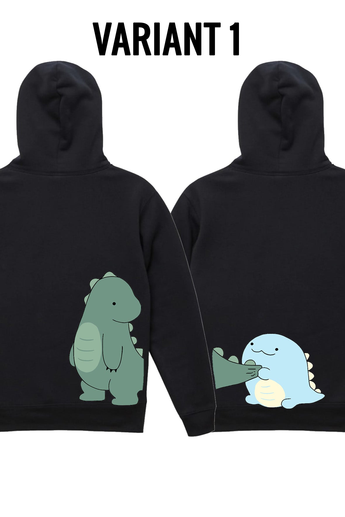 MIKINY PRE PÁR DINO - potlač